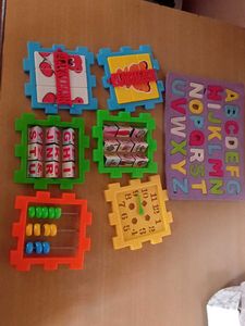 6 tile Cube Game N Alphabet Mat