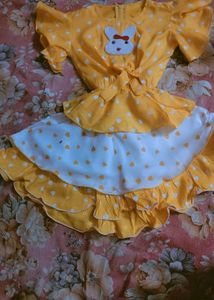 Cute Yellow Kids Dress