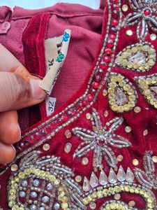 Velvet Heavy Work Girls Lehenga Choli