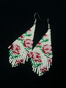 Earrings (Roses and Leaves)
