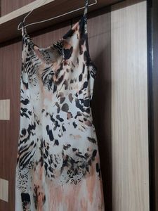 Elegant Animal Print Maxi Dress
