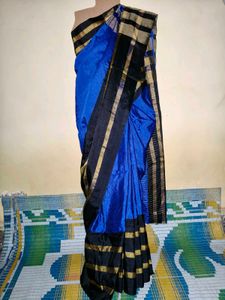 Blue Black Saree