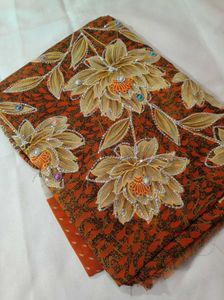 Floral Print Embroidery Saree 😍