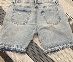 Distressed Denim Shorts