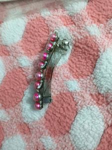 Pink Pearl Hair Clip
