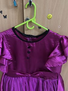 Purple Ruffle Dress