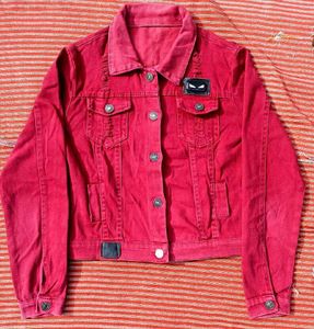 Red Denim Jacket - Stylish &amp; Unique