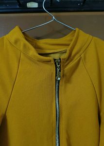 Mustard Pearl Embellished Top