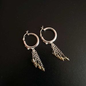 92.5 SterlingSilver Hoop Dangle