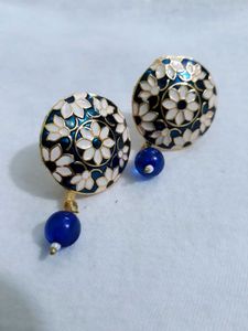 Floral Enamel Earrings
