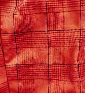 Boys Orange Plaid Pants with waist coat