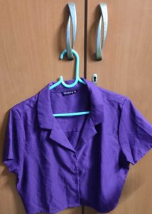 Purple Crop Top