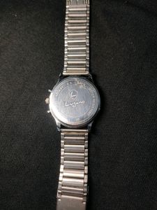 Lugano Silver Stainless Steel Watch