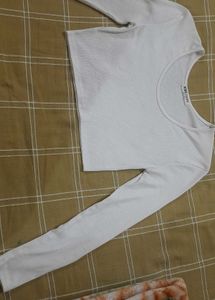 Women Full Sleeve Tank Crop Top