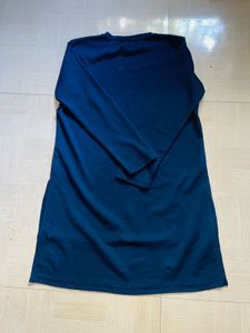 Navy Blue Layered Tunic Dress