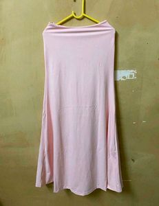 Pink Solid Skirt