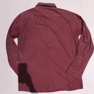 Burgundy Button-Down Shirt
