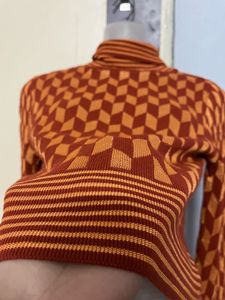 Pintrest Patterned Turtleneck Sweater