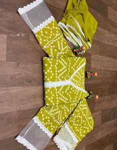 Front Slit Style Kurti Set With Duppta🫰💗