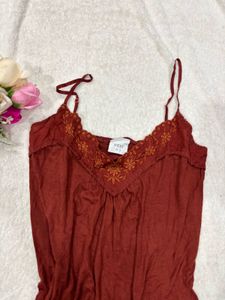 Y2k Cute Embroidered Cami Dress