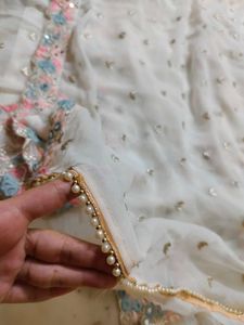 beutiful saree mirror work 😍