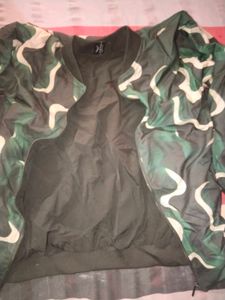 Stylish printed bomber jacket