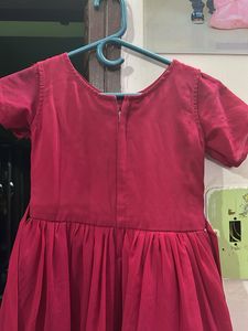 Cute Red Embroidered Dress