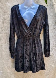 I. SEXY FULL SIZE DEEP NECK DRESS