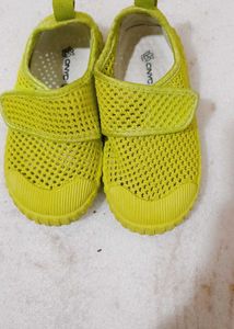 ONYC Kids Yellow Mesh Slip-On Shoes