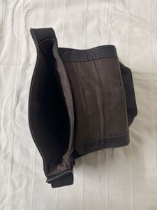 Calvin Klein Leather Messenger Bag