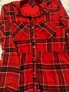 Red Shirt Dress