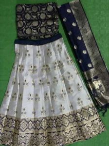 SEMI STITCHED BEAUTIFUL SILK LEHENGA
