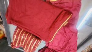 Maroon Sequence 3piece Suit