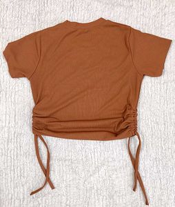 ZARA Cute Brown Crop Top