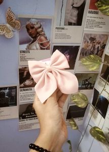 Blush Charm: Soft Pink Bow Clip