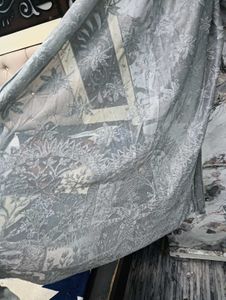 Elegant Grey🇲🇾 Embroidered Dupatta