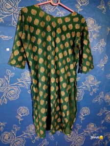 2 Green One Time Used Kurti