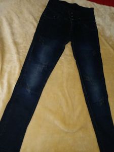 High Waisted Button Up Jeans