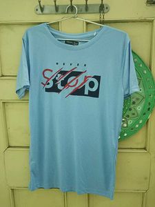 Blue T-shirt Comfortable For Summer