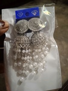 White CLR Earing New