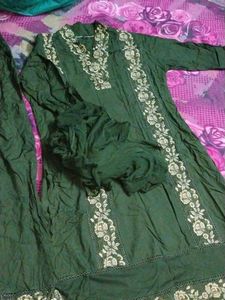 Pakistan Suit With Pant &amp; Dubatta