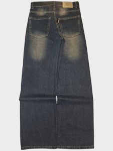 Wide Leg Baggy fit dark blue vintage denim