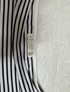 Striped Off-Shoulder Crop Top