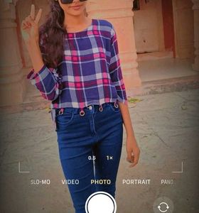 Dark Blue High Waist Jeans