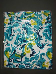 Blue &amp; White Floral Print Breastfeeding Maxi Dress