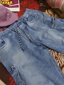 Girls Jeans/3 Time Used/Look New / Stretchable