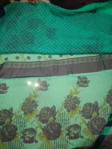 Floral Print Saree