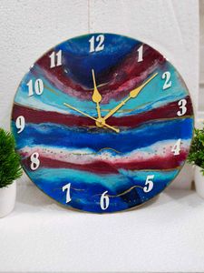 Resin Art Wall Clock