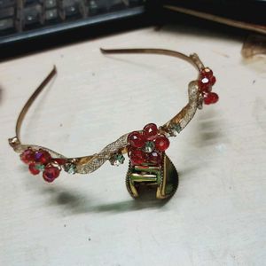 Red Beaded Headband