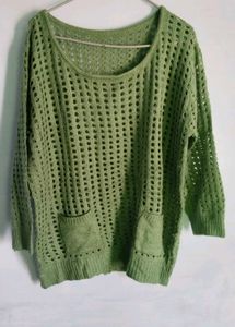 Green Knit Sweater
